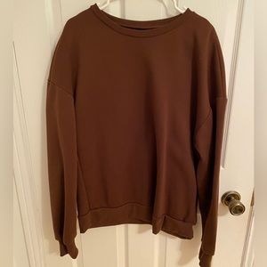 Women’s brown crewneck